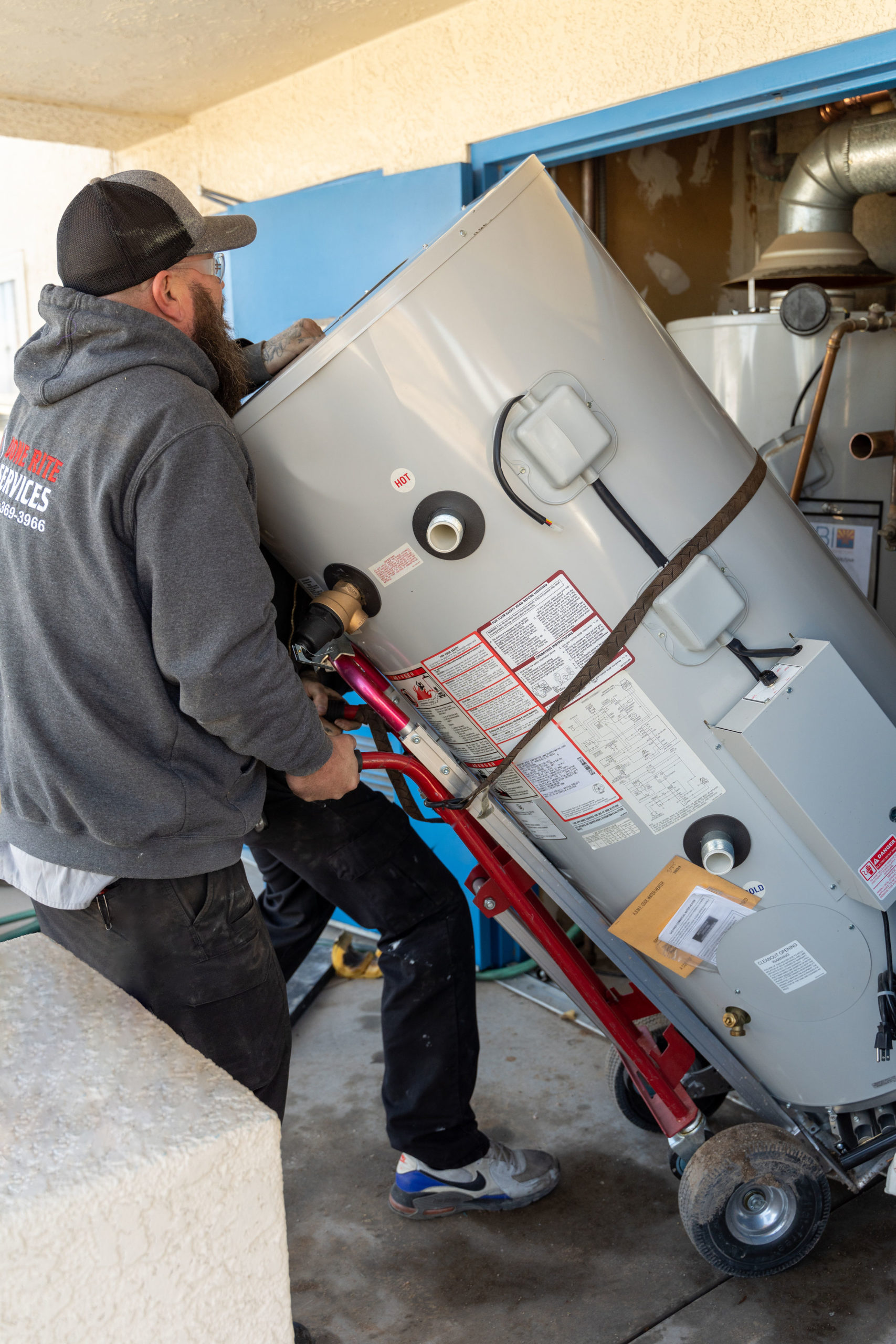 Done Rite Services water heater installation in Tucson